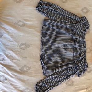 Off the shoulder crop top